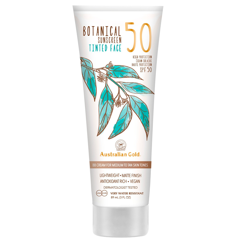 Australian Gold Botanical SPF50 Tinted Medium-Tan 88 ml