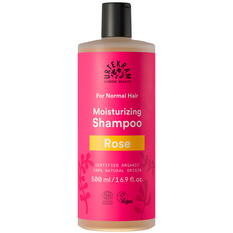 Køb Urtekram Rose Shampoo (normalt hår) 500 ml.